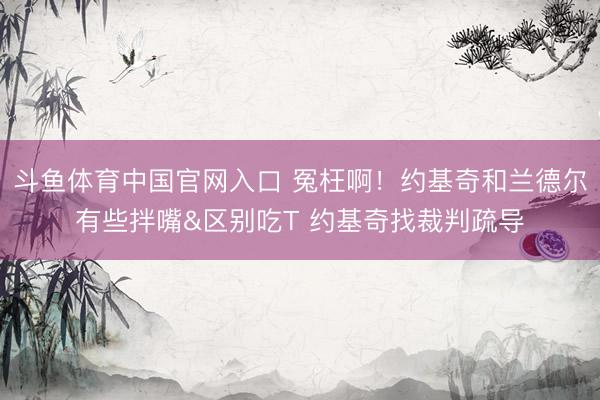 斗鱼体育中国官网入口 冤枉啊！约基奇和兰德尔有些拌嘴&区别吃T 约基奇找裁判疏导